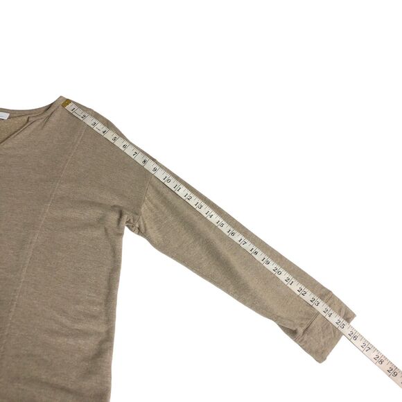 Pure J Jill Sweater Women Petite M Brown Tranquility Fleece Pullover Comfort - Picture 13 of 14
